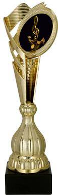 Plastic cup gold - music