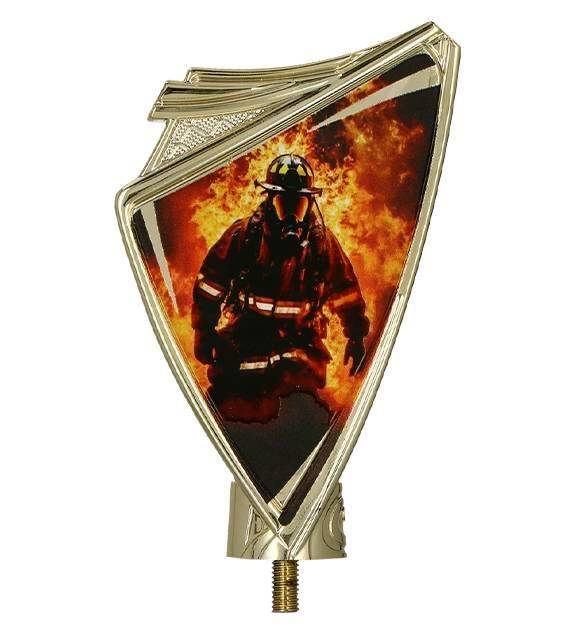 Gold plastic Crest – firefighting