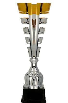 Metal cup silver-gold