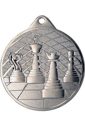 Medal srebrny 50 mm - szachy