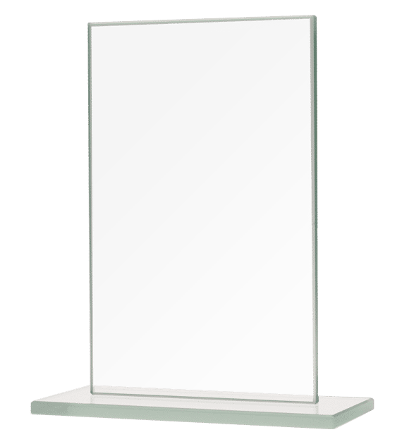 Glass trophy