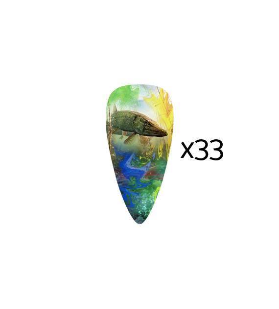 Sticker (33 pieces) - pike