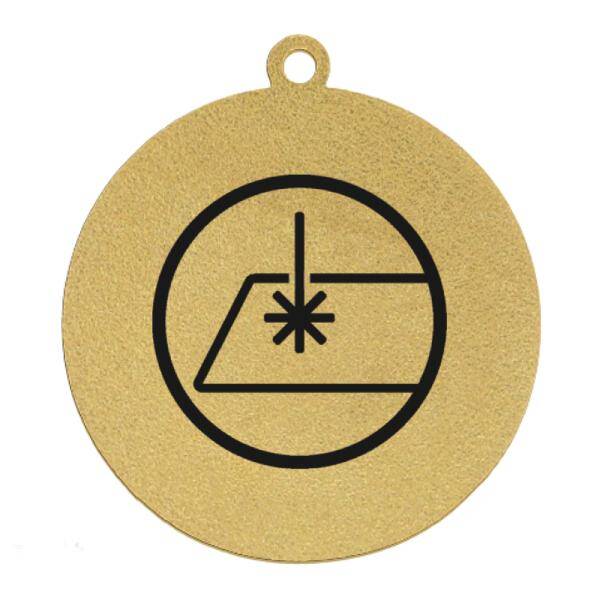 Medal złoty z grawerem bezpośrednim