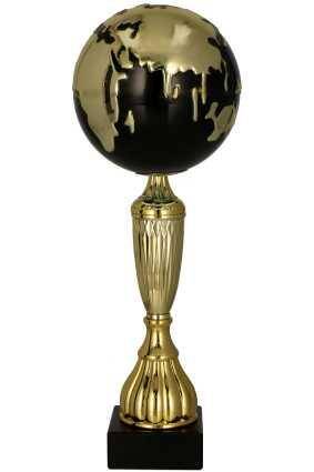 Plastic cup gold - black