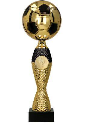 Metal cup gold-black - football