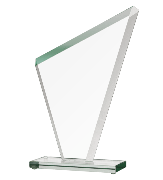Glass trophy