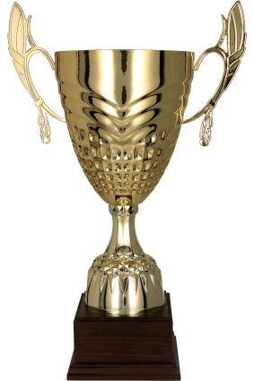 Metal cup gold