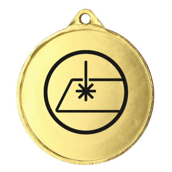 Medal złoty z grawerem bezpośrednim