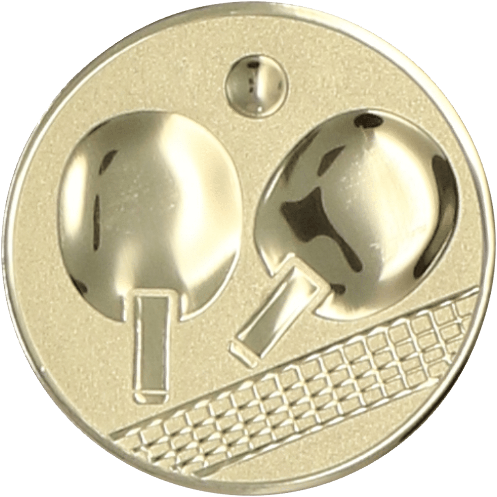 Aluminum emblem - table tennis