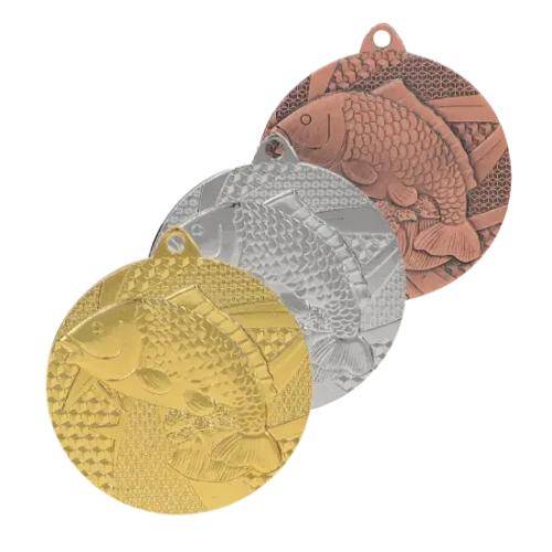 Medal złoty 50 mm - wędkarstwo