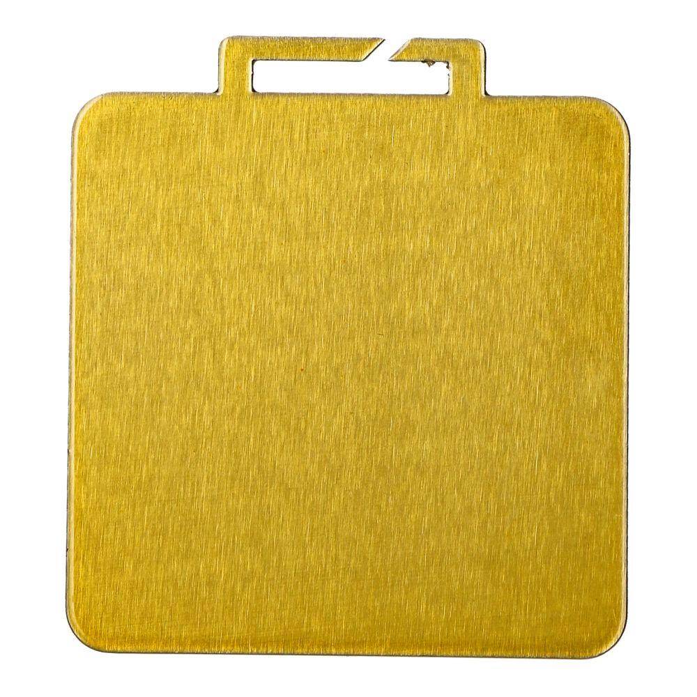 Medal antique gold 60 mm x 60 mm