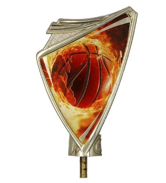 Gold plastic Crest – basketball