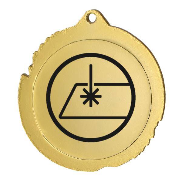 Medal złoty z grawerem bezpośrednim