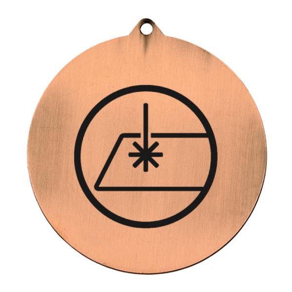 Medal brązowy z grawerem bezpośrednim