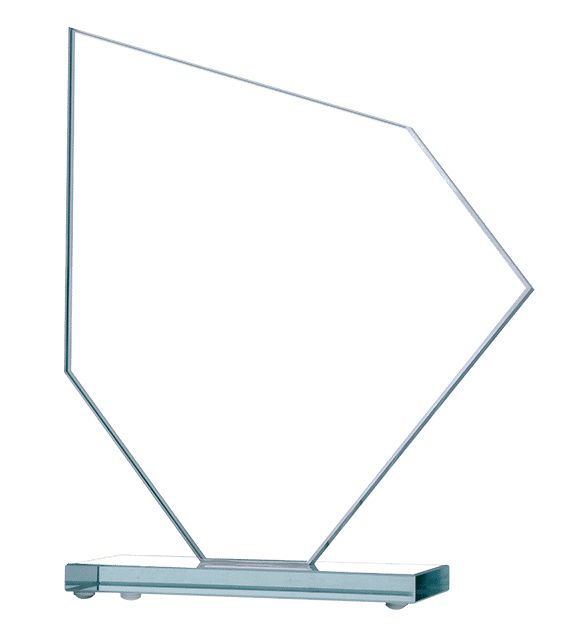 Glass trophy