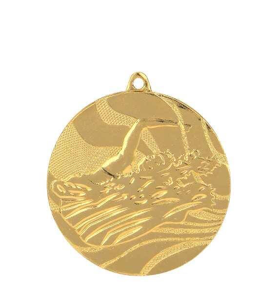 Medal złoty 50 mm - pływanie