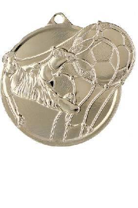 Medal srebrny 60mm x 50mm - piłka nożna