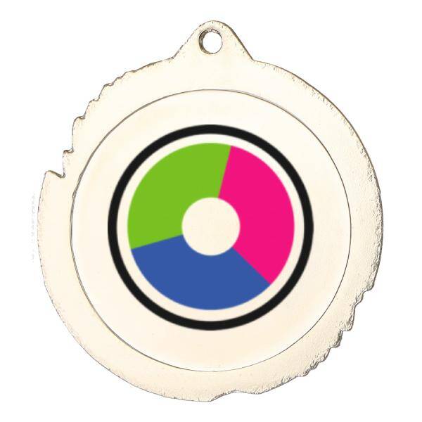 Medal srebrny z nadrukiem kolorowym LuxorJet
