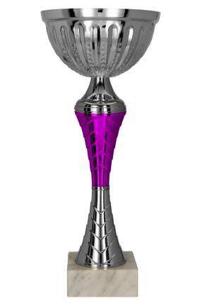 Puchar metalowy srebrno – fioletowy