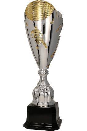 Metal cup gold-silver