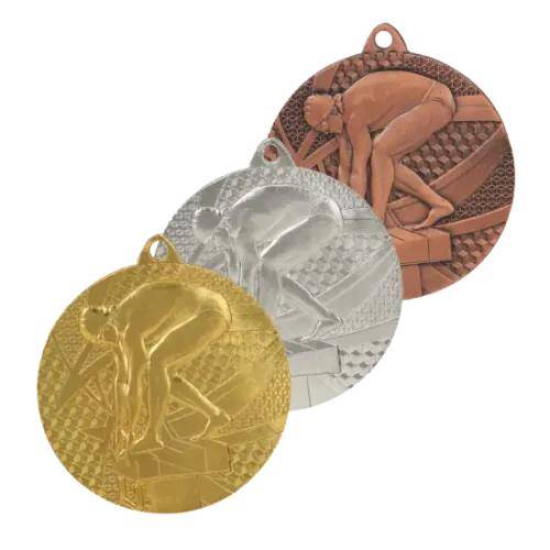 Medal złoty 50 mm - pływanie