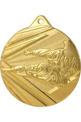 Medal silver 50 mm - martial arts