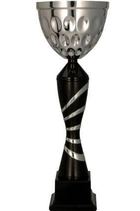 Puchar metalowy czarno - srebrny