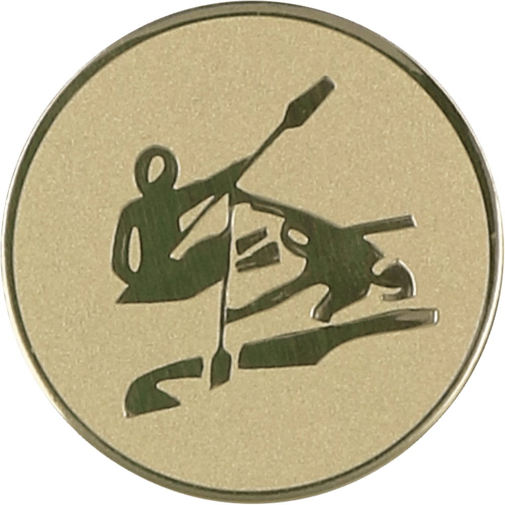 Aluminum emblem - canoes