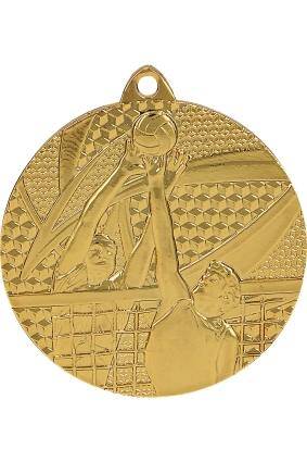 Medal gold 50 mm - volleyball