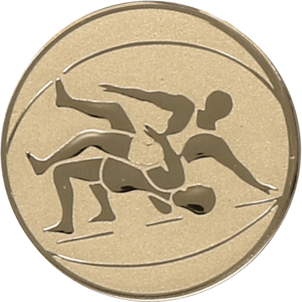 Aluminum emblem - wrestling