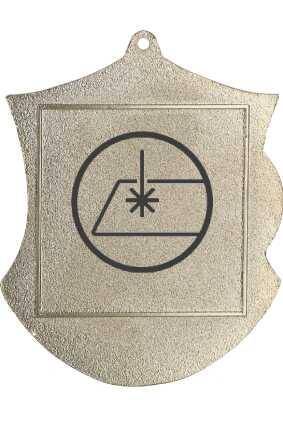 Medal srebrny z grawerem na laminacie