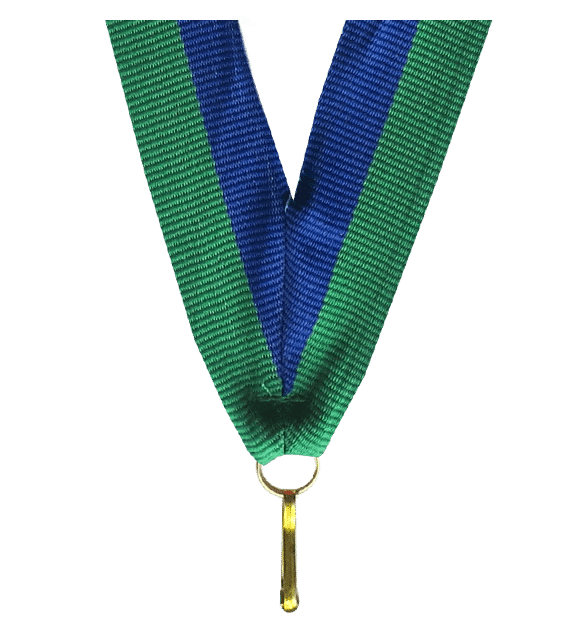 Ribbon 11 mm - blue-green