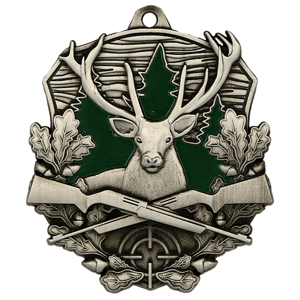 Medal srebrny 90 mm x 70 mm - myślistwo