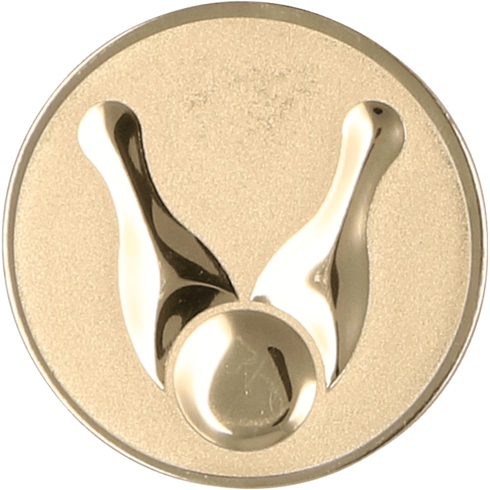 Aluminum emblem - bowling