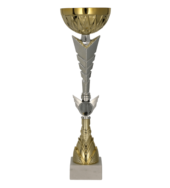 Puchar metalowy złoto-srebrny