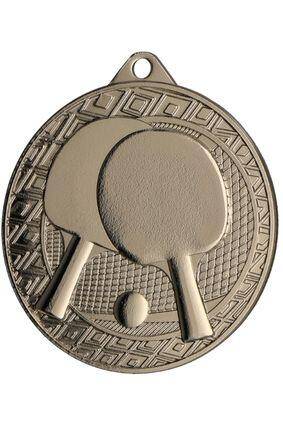 Medal srebrny 45 mm - tenis stołowy