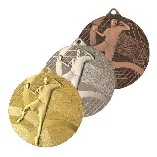 Medal złoty 50 mm - piłka ręczna