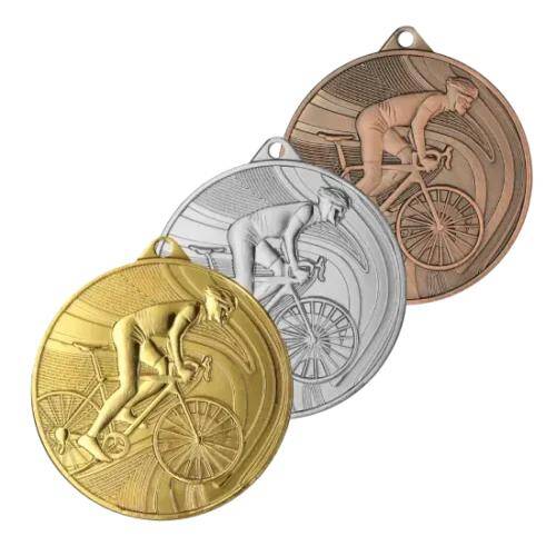 Medal gold 50 mm - cycling