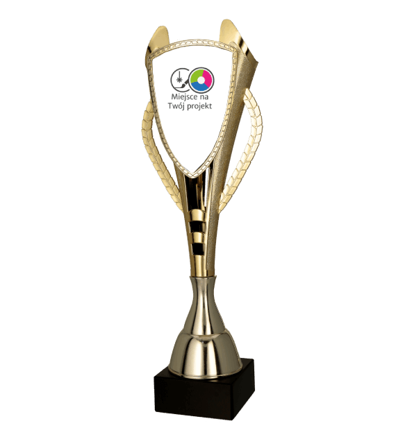 Gold plastic cup - individual design