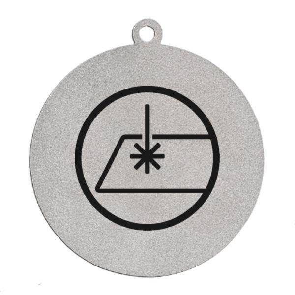 Medal srebrny z grawerem na laminacie