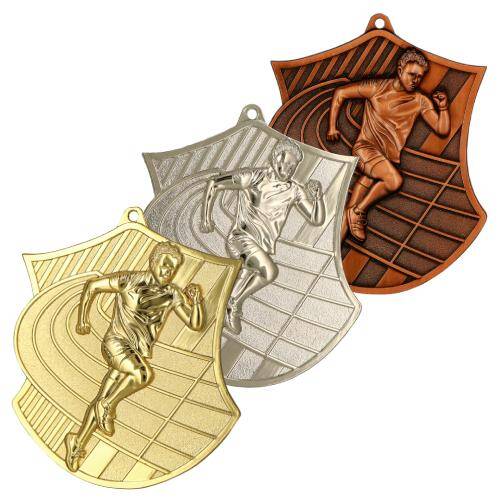Medal złoty 80mm x 60mm - biegi