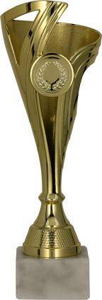 Gold plastic cup
