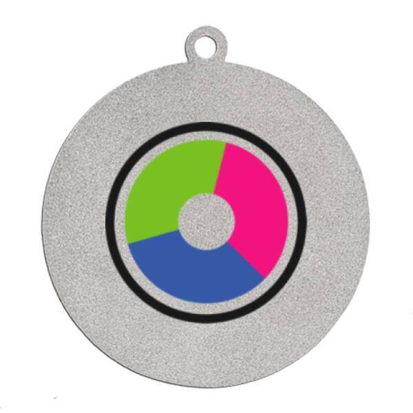 Medal srebrny z nadrukiem kolorowym LuxorJet