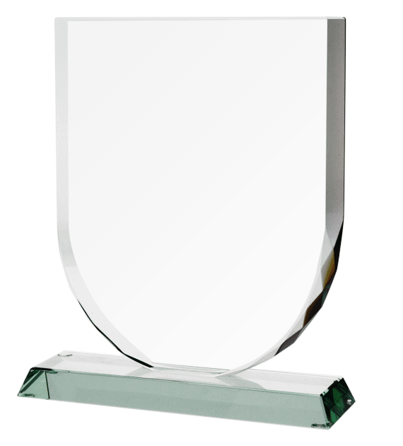 Statuetka szklana grawerowana z etui