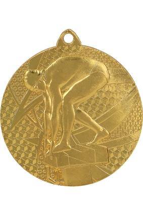 Medal gold 50 mm - swimming