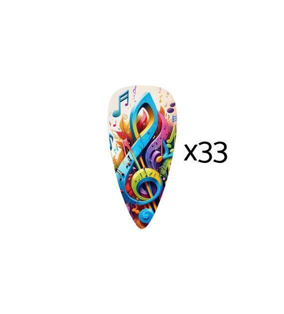 Sticker (33 pieces) - music