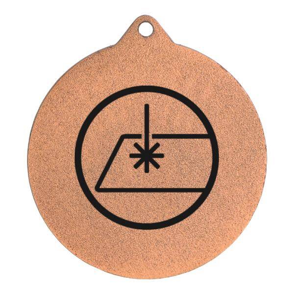 Medal brązowy z grawerem na laminacie