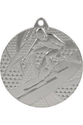 Medal srebrny 50 mm - narciarstwo