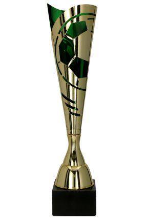 Metal cup gold - green