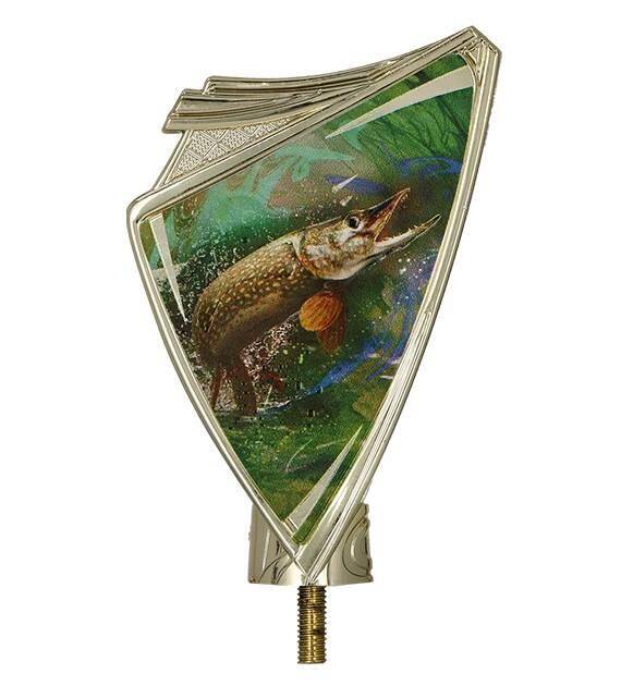 Gold plastic Crest – fishing
